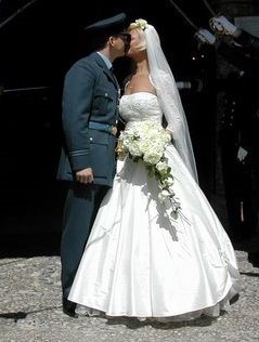 the finished wedding dress